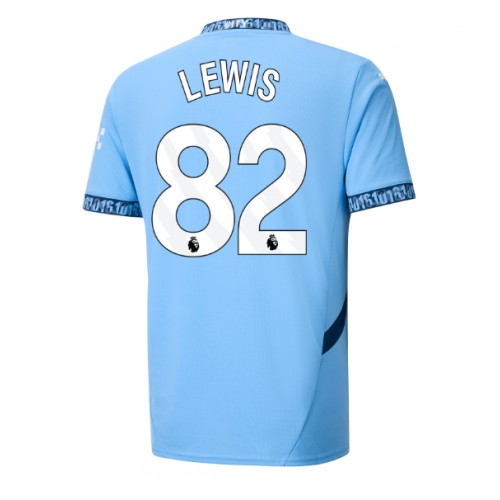 Dres Manchester City Rico Lewis #82 Domaci 2024-25 Kratak Rukav